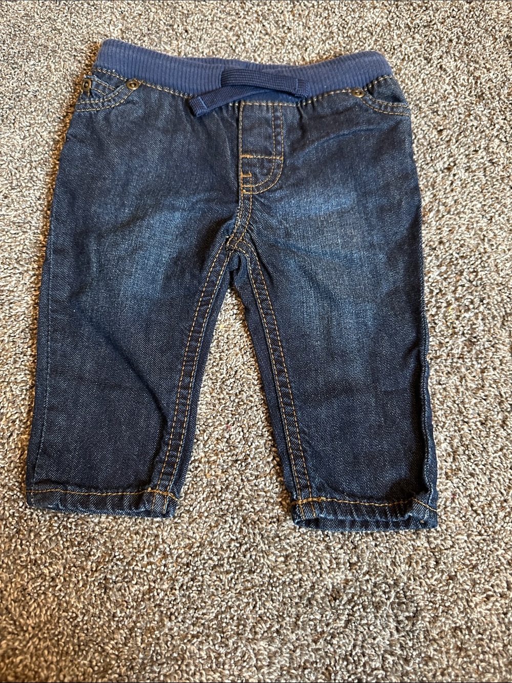 Carter's Navy Pull-On Baby Jeans